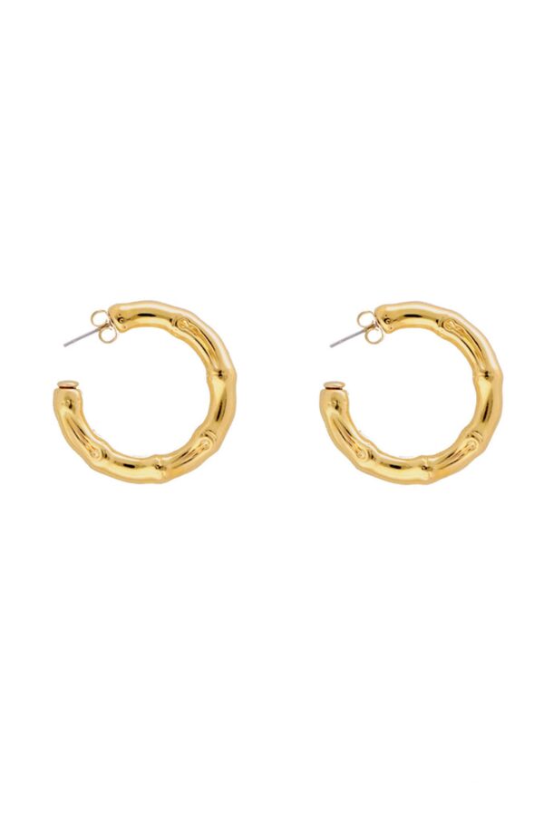 Vanessa Baroni Bamboo Hoop - Gold