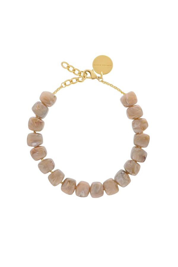 Vanessa Baroni Stone Necklace - Blush