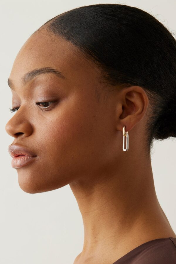 Jenny Bird Teeni Earring - Silver & Gold - Image 2