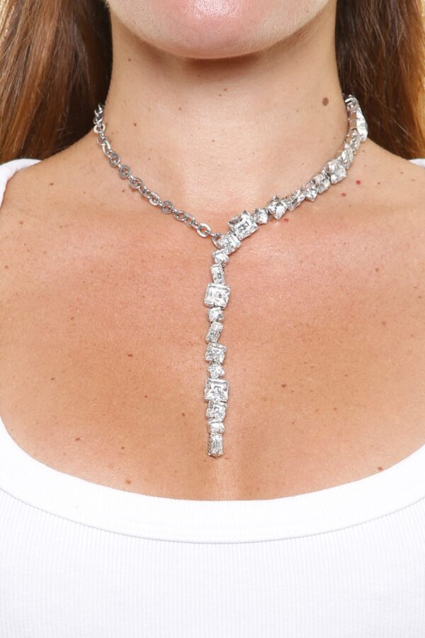 Rada DROP NECKLACE - Silver - Image 3