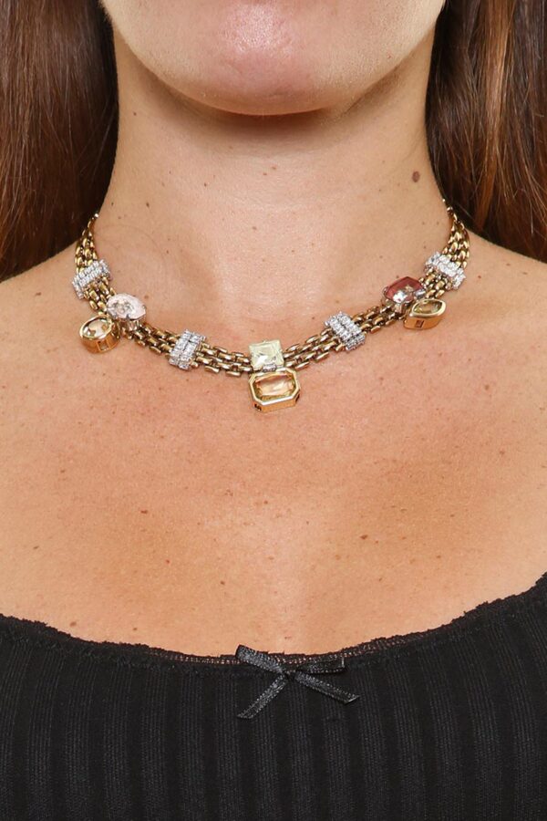 Rada Lattice Necklac - Gold - Image 3